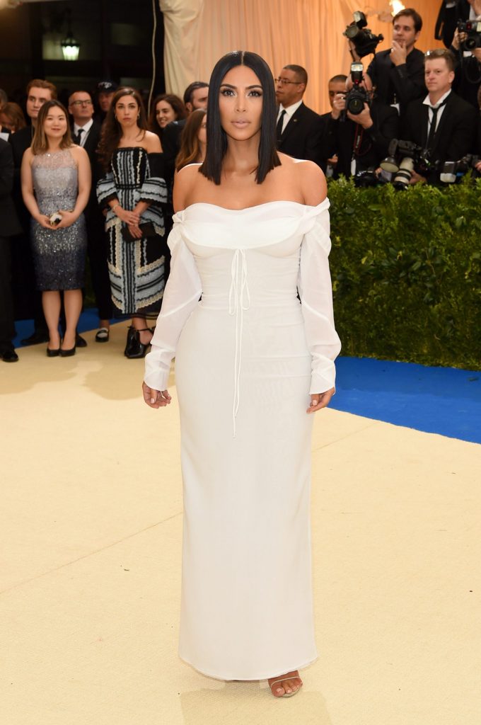 Kim Kardashian in Vivienne Westwood al Met Gala del 2017.