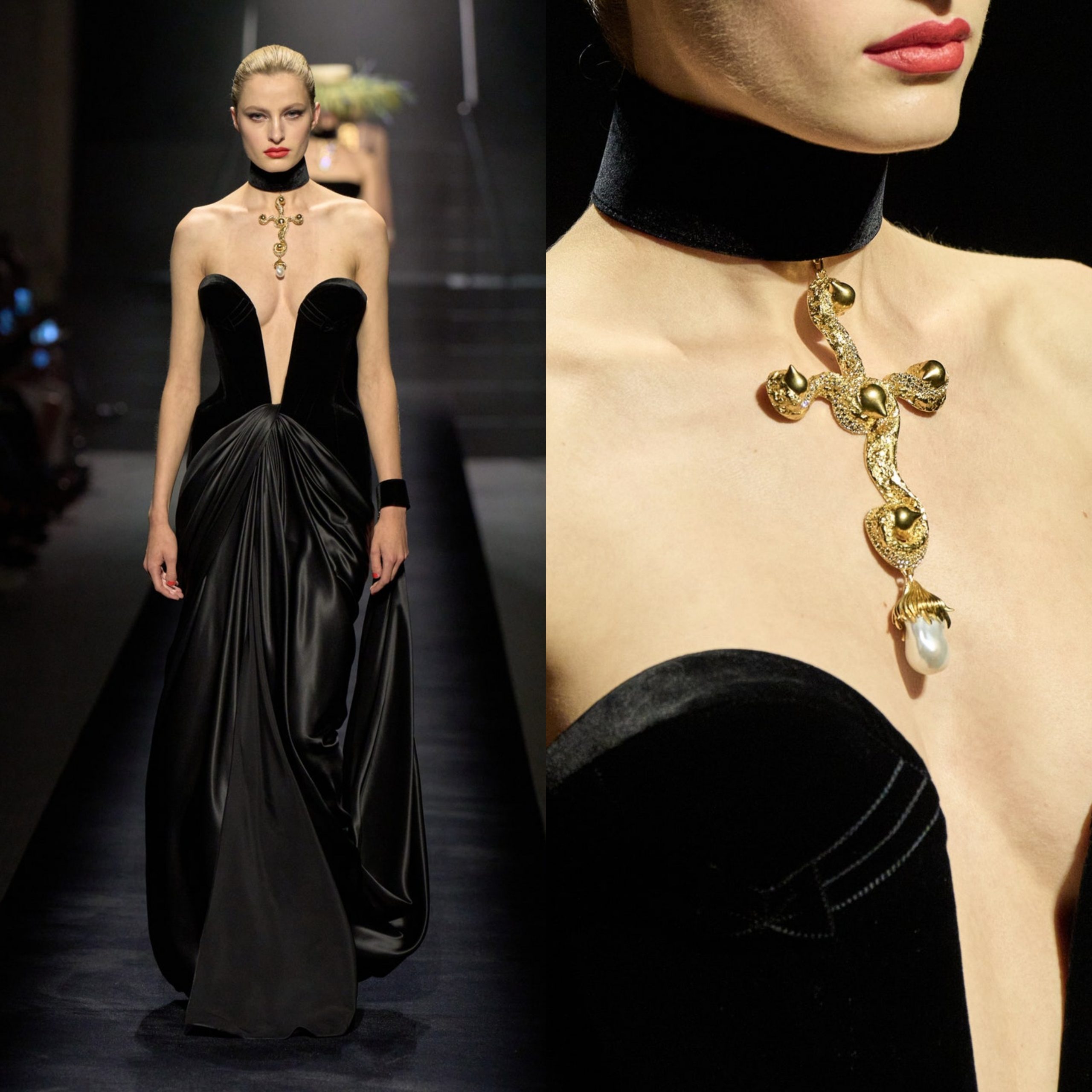Schiaparelli haute couture A/I 22-23: i gioielli d'oro.